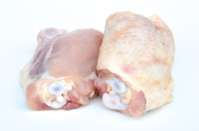 Chicken thigh, with or without skin