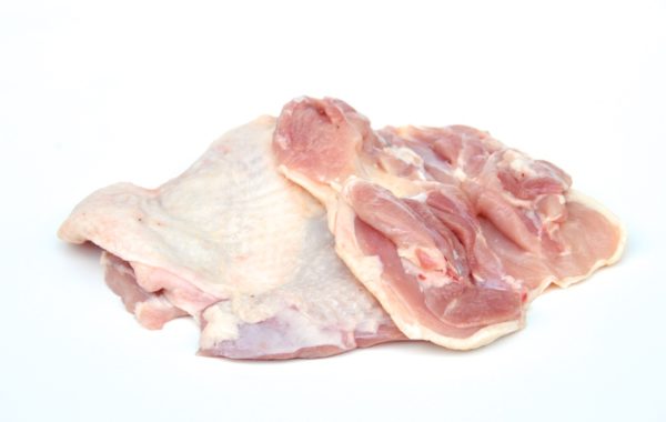 Chicken thighmeat without bones and with skin